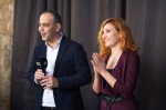 Mehmet Harmanci and Aliya Ummanel at the opening